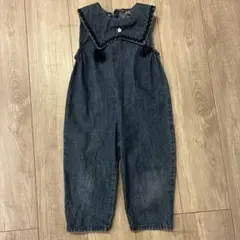 Cottoli ダークデニム オーバーオール バースデイ 100㎝
