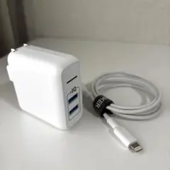 Anker PowerPort 2 Elite USB 充電器 ケーブル付き