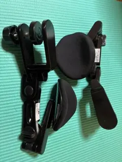 サンワダイレクト　エルゴノミクスアームレスト アームレスト クランプ式　黒2個