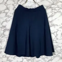 ROPE PICNIC⭐️【36】フレアスカート　ひざ丈　ネイビー