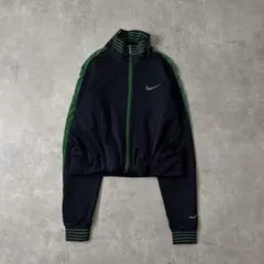 希少色✨00s NIKE ボーダーリブ クロップド トラックジャケット y2k