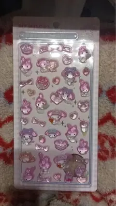 マイメロディ ボンボンドロップシール ピンク