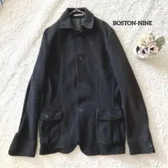 BOSTON-NINE ジャケット L メンズ ブラック 羽織 綿100