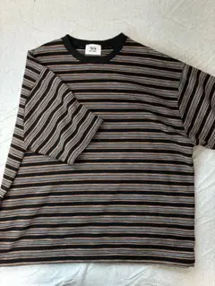 CREW NECK DRAW CORD BORDER TEE
