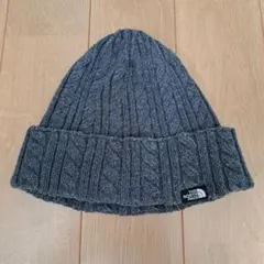 THE NORTH FACE ケーブル編み ニット帽 グレー