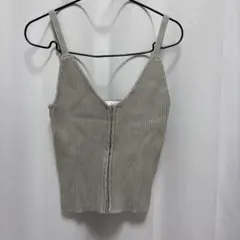 ZARA グレー ビスチェ L