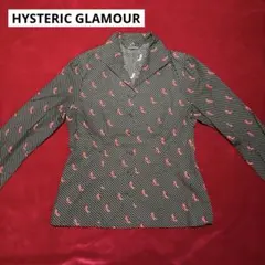 HYSTERIC GLAMOUR ハイヒール 総柄 長袖シャツ ブラック y2kのサムネイル