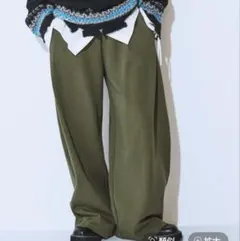 【発熱保温】スウェットコクーンタックパンツ　ジーナシス　新品未使用　今季新作