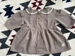 セーラー襟 チュニック ベージュ　100cm