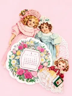 ハンドメイド ヴィクトリアン少女 2027年 カレンダーオマケ付き
