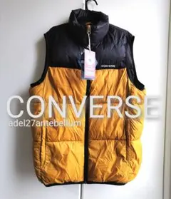 【新品】CONVERSEファイバーダウン切替ベスト軽量暖かい中綿ベスト男女兼用M