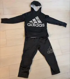 adidas Clima warm キッズ　パーカースウェット　セットアップ