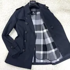 極美品✨ブラックレーベルクレストブリッジ トレンチコート ライナー付 黒
