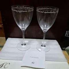 【新品・未使用品】４℃　ワイン グラス　ペア