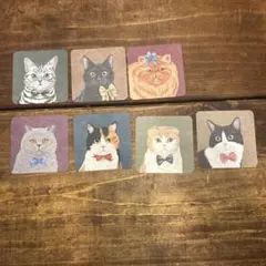 レンガ調タイル(花 小動物)デコパージュ 蛙 ペット カントリー
