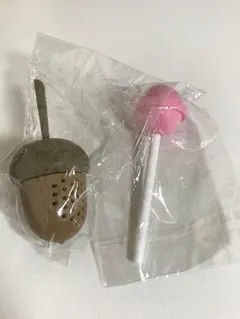 신품 미사용 どんぐり＆ピンクキャンディ ティーストレーナー 茶こし 2点