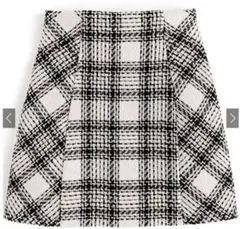 grl インパン裏地付きチェック柄ツイードミニスカート[ta088] アイボリー