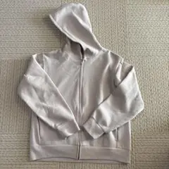 GU フルジップ パーカー　グレージュ/ベージュ