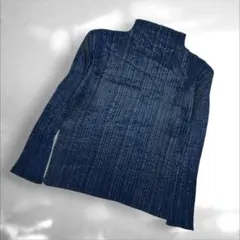 PLEATS PLEASE 長袖 ハイネック グレー・シルバー - メルカリ