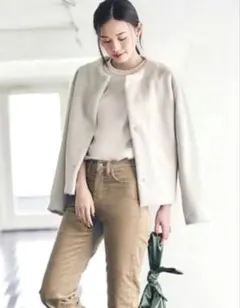 UNIQLO ユニクロスムースヤーンフリースノーカラージャケット