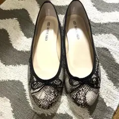 RODE SKO ロデスコ フラットシューズ パイソン柄 37 23.5c美品