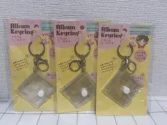 セリア　推し活　ミニアルバムキーホルダー ３個セット　ミニシール帳　ダイソー