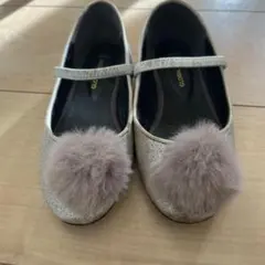 シルバー バレエシューズ