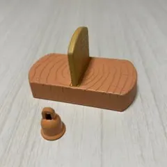 シルバニアファミリー　森の学校（初期、青い屋根の学校）　2人用イス　ベル