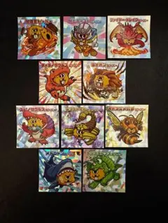 最強王図鑑 ×ビーバー ステッカー 全10種類 コンプリート シークレット