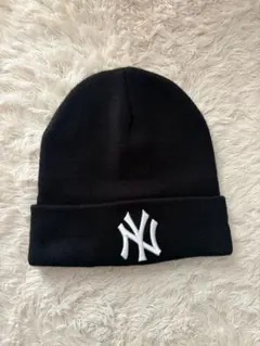 New Era NYロゴ 黒ニット帽