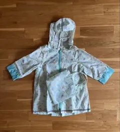 ベビーレインコート 100cm. Mサイズ 水色