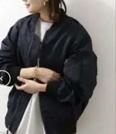 ジャーナルスタンダード　リバーシブルMA1 ネイビー