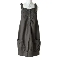 00s y2k バルーン ジャンパースカート ミリタリー 森ガール