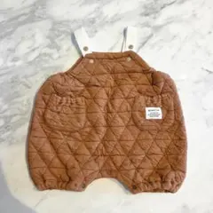 BEAMS mini キルティング ロンパース ブラウンのサムネイル