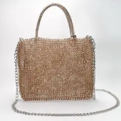 美品✨️希少カラー✨アンテプリマ ピンク シルバー ミディアム チェーン 廃盤希少カラー✨アンテプリマ ミディアム ローズ ピンク シルバー