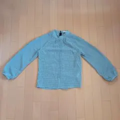 earth music&ecology チェック柄長袖チュニック S
