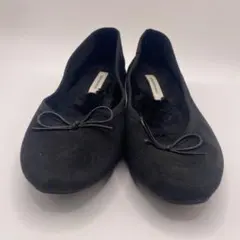 AMERICAN HOLIC バレエシューズ ブラック ボア フラットシューズのサムネイル