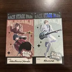 にじさんじ まねきねこコラボ 2434JAM 箔押しバックステージパス風カード