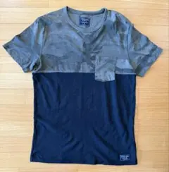 【US直営店購入】美品激安アバクロ希少ブラック&迷彩TシャツMサイズ