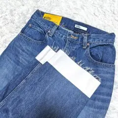 希少美品 ダブスタ エナメルドッキングワイドデニム 日本製 30/44サイズのサムネイル