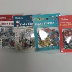 【正規品】フレークシールまとめ売り　スヌーピー、ディズニー、セサミストリート