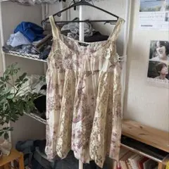 hudson レース キャミワンピ 森ガール フェアリーグランジ y2k 平成