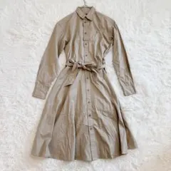 現行タグ ポロラルフローレン ロングスリーブカジュアルドレス シャツワンピース