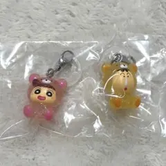 クレヨンしんちゃん　めじるしアクセサリー　みんなでくまパジャマ