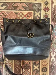 クリスチャンディオール ショルダーバッグ 巾着 CDロゴ ヴィンテージ　DIOR