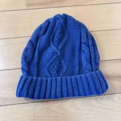 babyGap ニット帽 M/L 青 濃紺