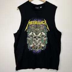 H&M Metallica メタリカ ノースリーブ Lサイズ ブラックのサムネイル