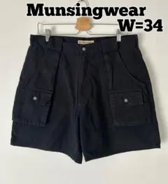 Munsingwear ブッシュショーツ　ハーフパンツ　ショートパンツ　ブラックのサムネイル