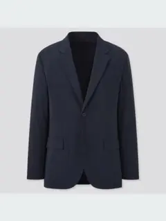 美品 ユニクロ 感動ジャケット（コットンライク・袖丈2cm短め 着丈1cm短め）