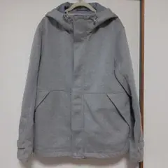グレー フード付きジャケット パーカー